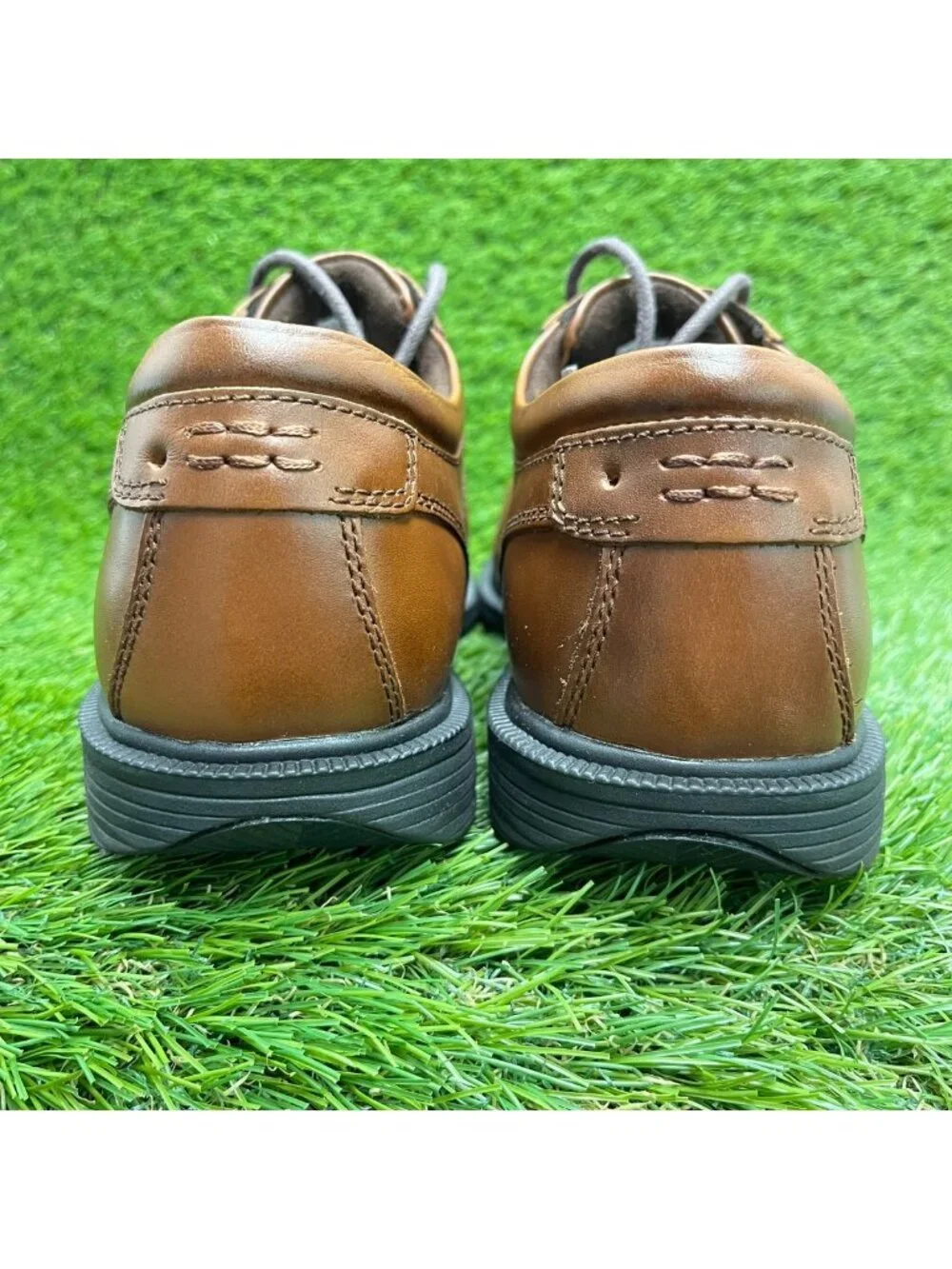 Florsheim Coronis Mens Size 9 Brown Black Leather Steel Toe Safety Work Shoes
